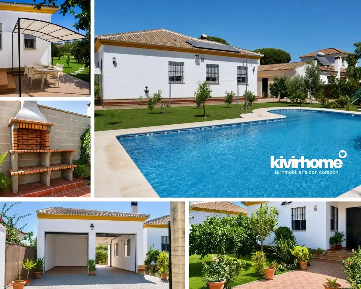 Jardín de Casa o chalet en venta en Hinojos con Aire acondicionado, Jardín privado y Terraza