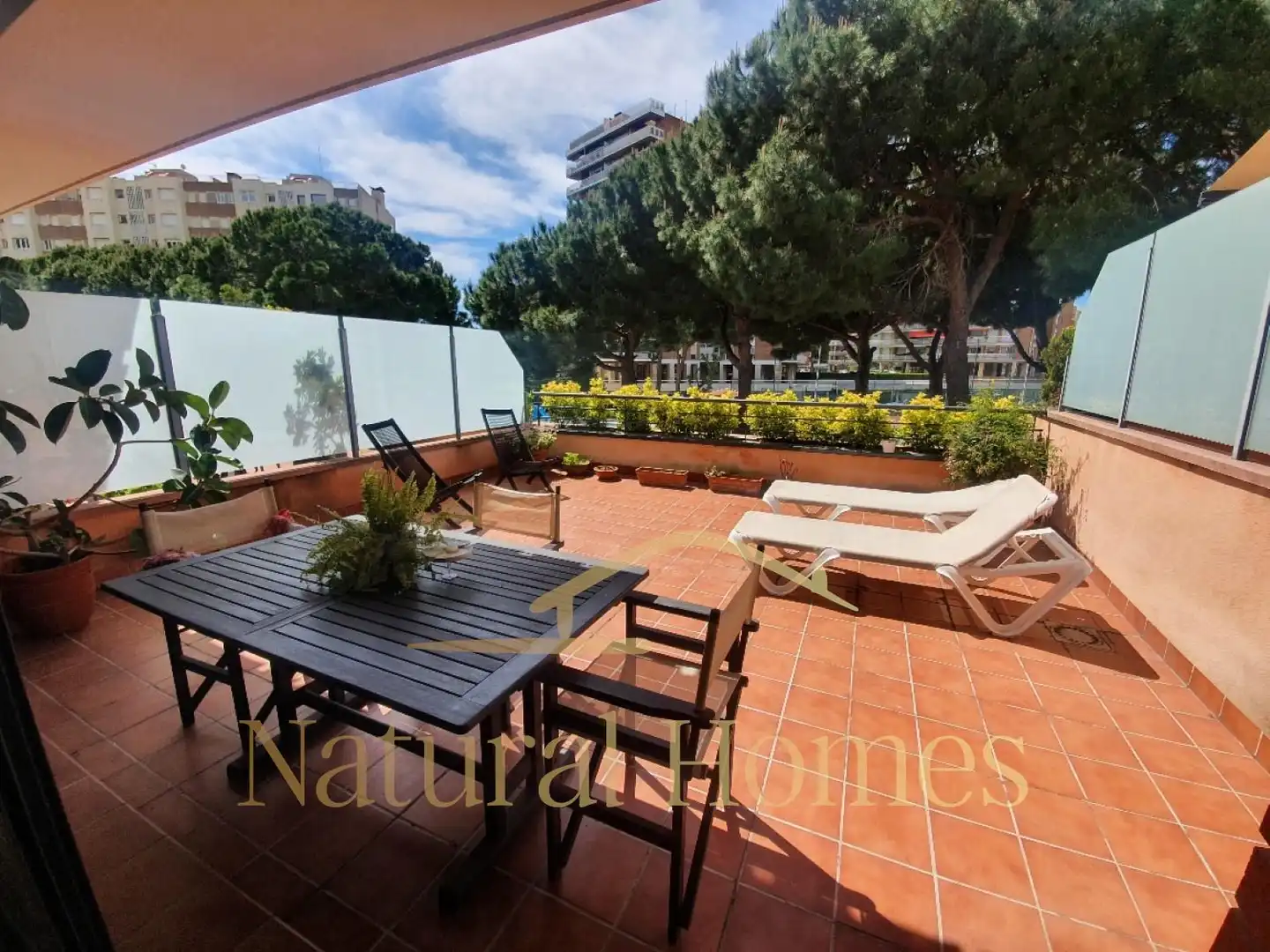 Terrassa de Casa adosada de lloguer en Sant Vicenç de Montalt amb Aire condicionat, Calefacció i Jardí privat