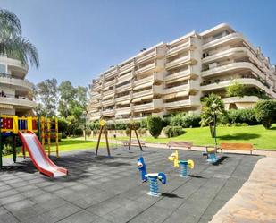 Exterior view of Planta baja for sale in Marbella  with Air Conditioner, Terrace and Swimming Pool