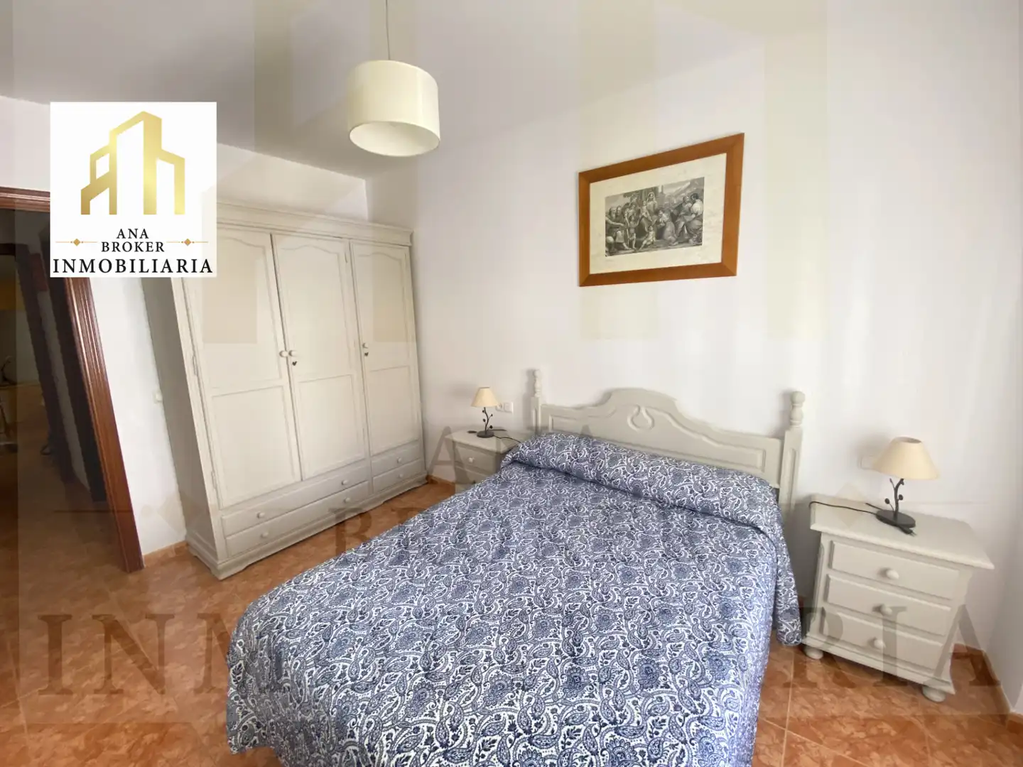 Schlafzimmer von Wohnung zur Miete in Ronda mit Möbliert, Ofen und Waschmaschine
