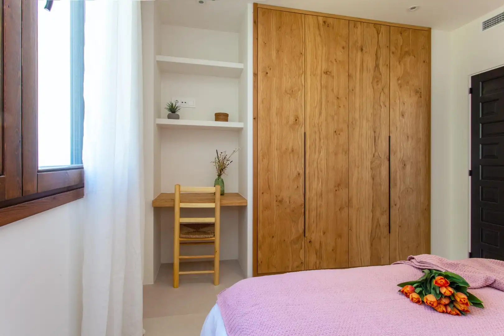 Schlafzimmer von Haus oder Chalet zur Miete in Pedreguer mit Klimaanlage, Heizung und Privatgarten