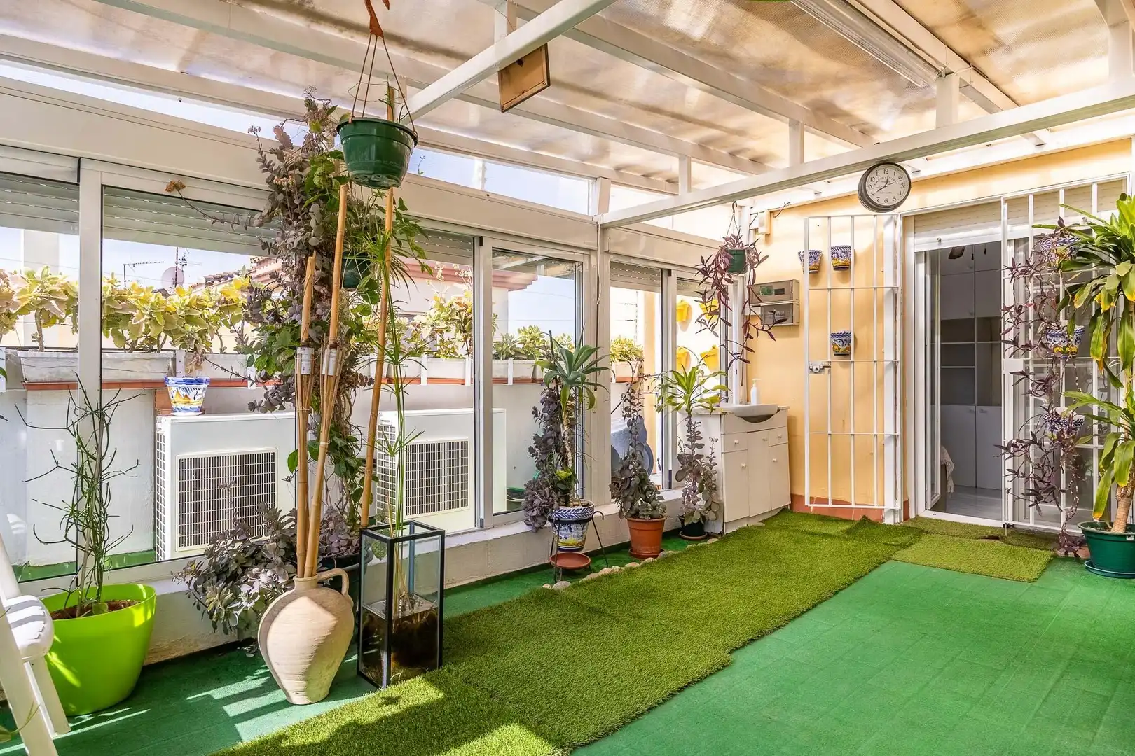Terrace of Detached homes for sale in Mairena del Aljarafe  with Air Conditioner, Private garden and Terrace