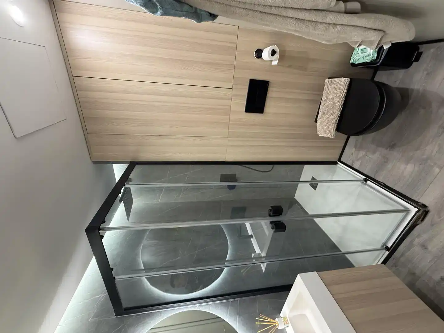 Badezimmer von Wohnung zum Verkauf in Lorca mit Klimaanlage, Parkett und Abstellraum