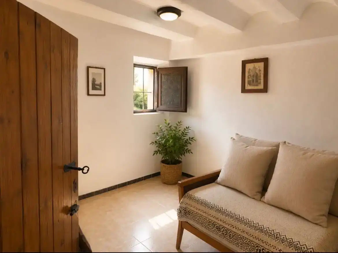 Sala d'estar de Casa adosada en venda en Alpuente amb Balcó
