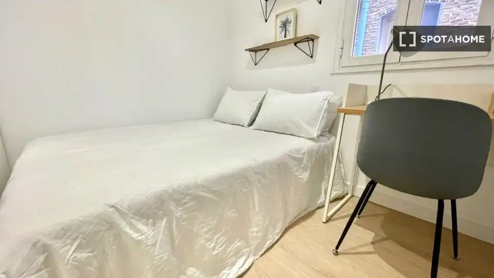 Habitación de Piso de alquiler en Madrid con Aire acondicionado, Calefacción y Amueblado