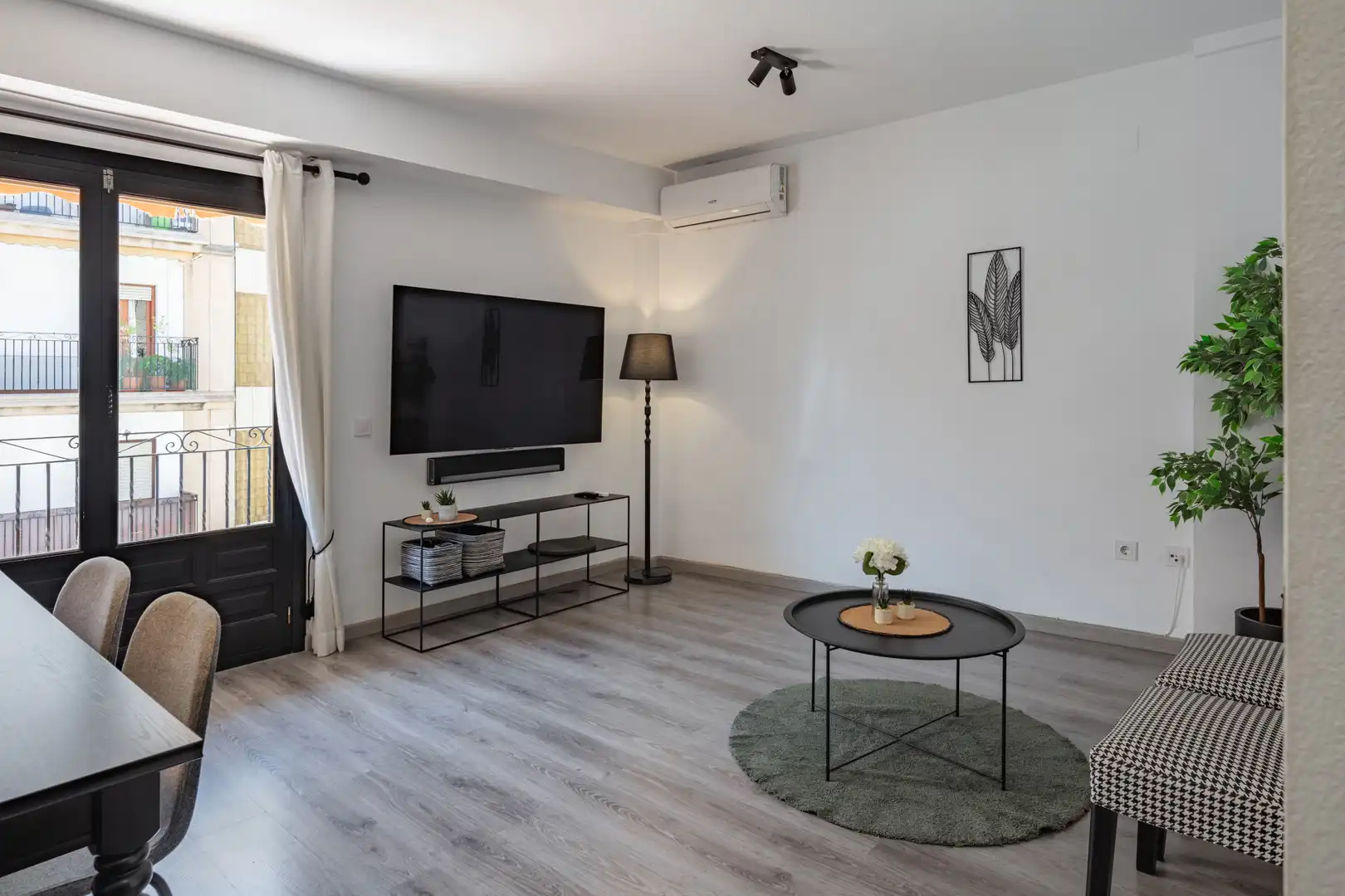 Wohnzimmer von Wohnungen zum Verkauf in Jávea / Xàbia mit Klimaanlage und Balkon
