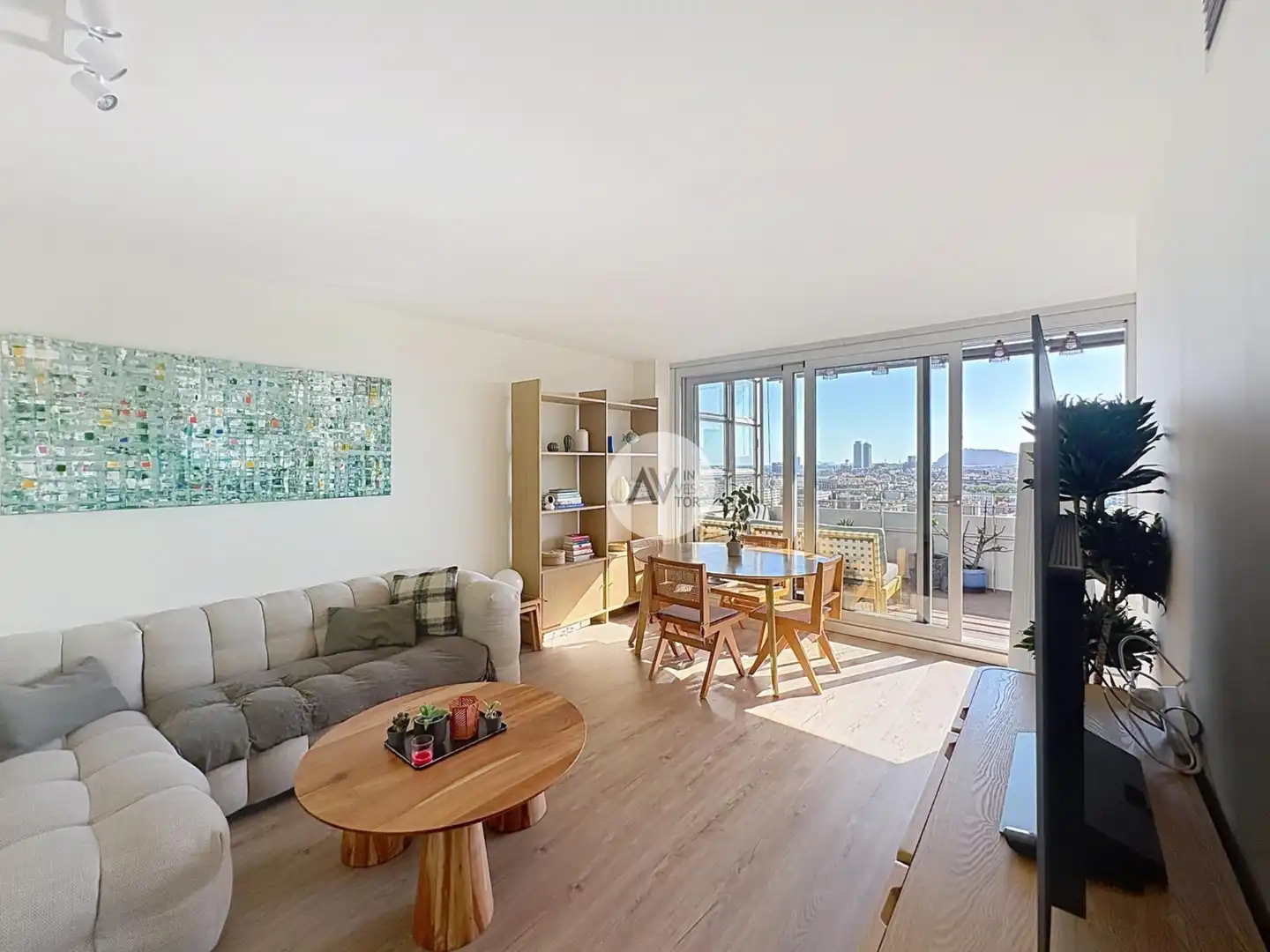 Sala de estar de Apartamento en venta en Barcelona con Aire acondicionado, Calefacción y Jardín privado