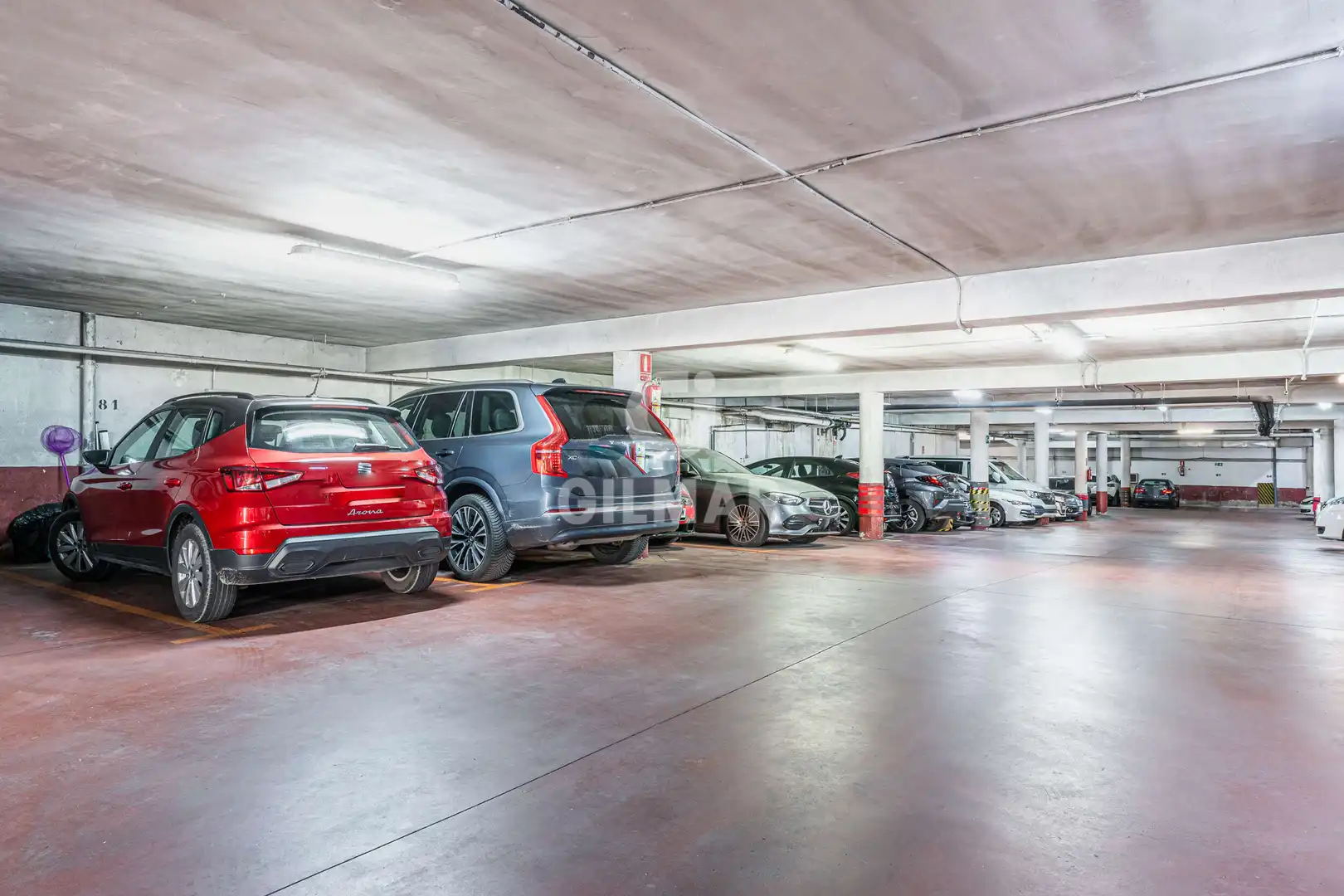 Parking of Flat for sale in Madrid  with Heating, Private garden and Swimming Pool