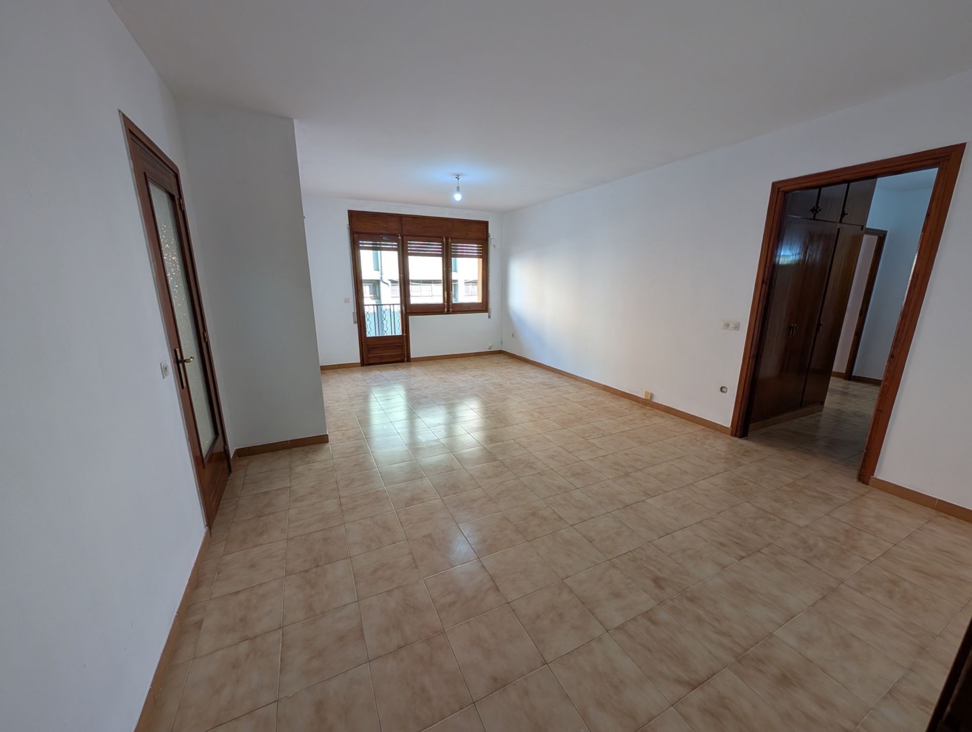 Living room of Flat to rent in Sant Bartomeu del Grau  with Heating, Parquet flooring and Terrace