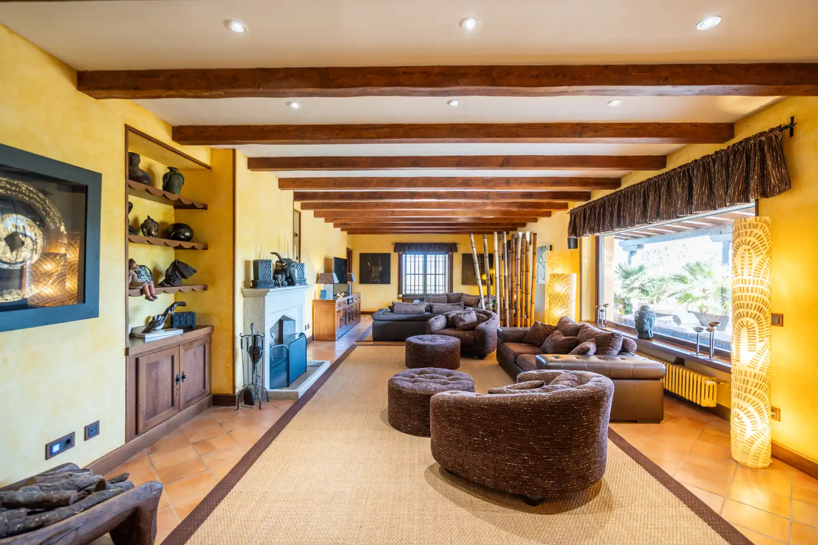 Living room of Houses for sale in Manzanares El Real  with Air Conditioner, Heating and Private garden