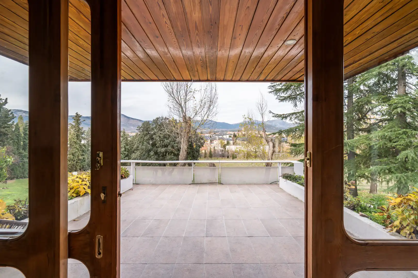 Terraza de Finca rústica en venta en Guadarrama con Aire acondicionado, Calefacción y Jardín privado