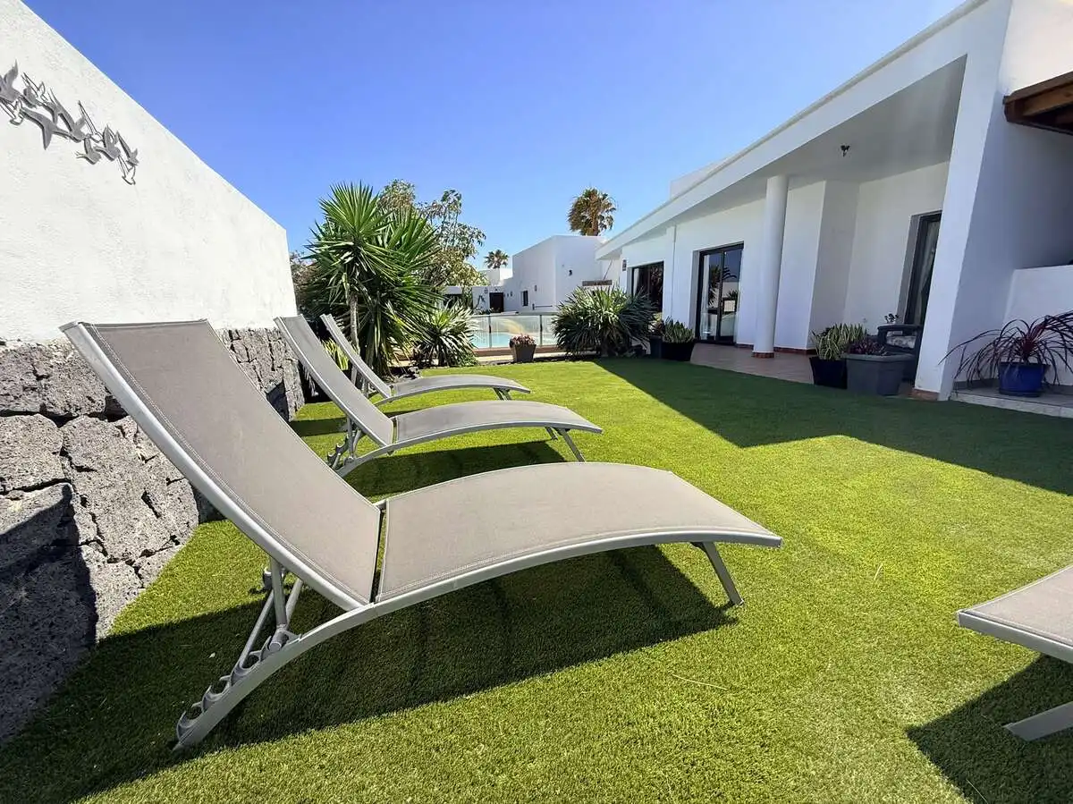 Terraza de Casa o chalet en venta en Yaiza con Aire acondicionado, Jardín privado y Piscina