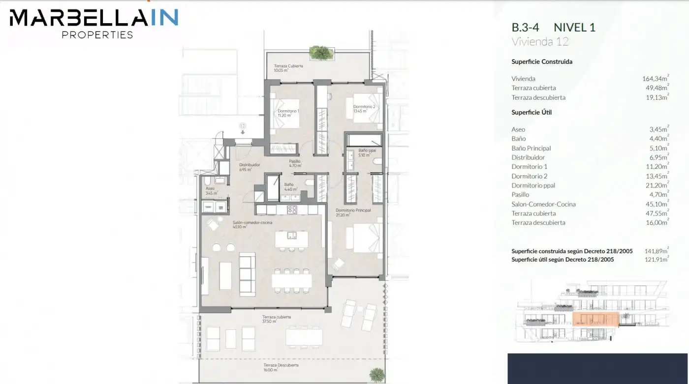 Apartamento con piscina en venta en Elviria - Cabopino, imagen 7