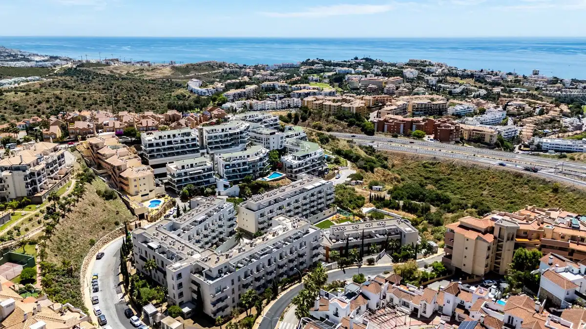 Vista exterior de Apartamento en venta en Mijas con Aire acondicionado, Calefacción y Terraza