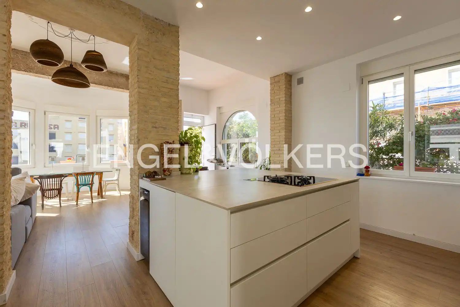 Cocina de Casa o chalet de alquiler en Cullera con Calefacción, Parquet y Terraza