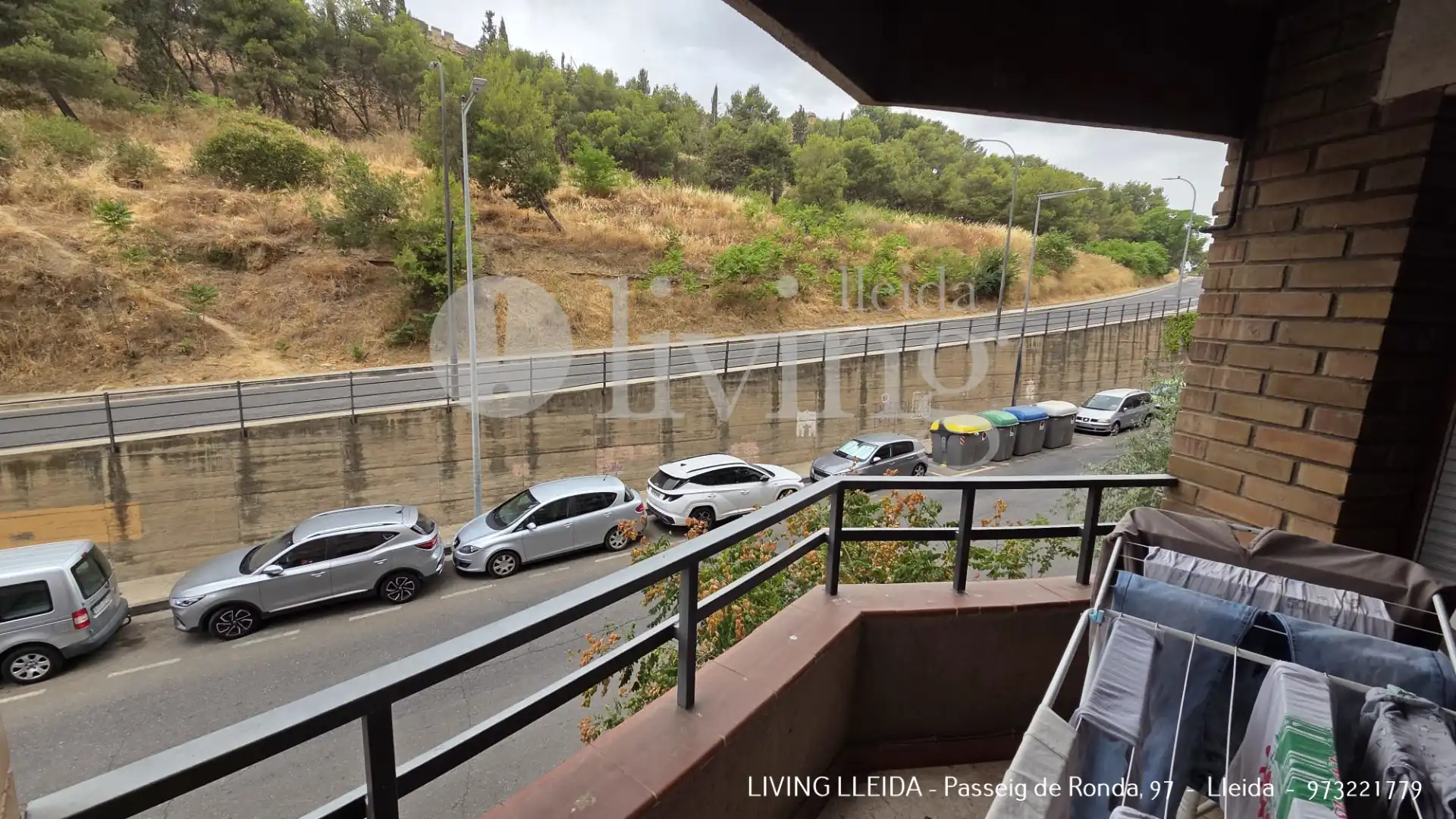 Parking of Flat for rent in Lleida  with Air Conditioner, Heating and Parquet flooring