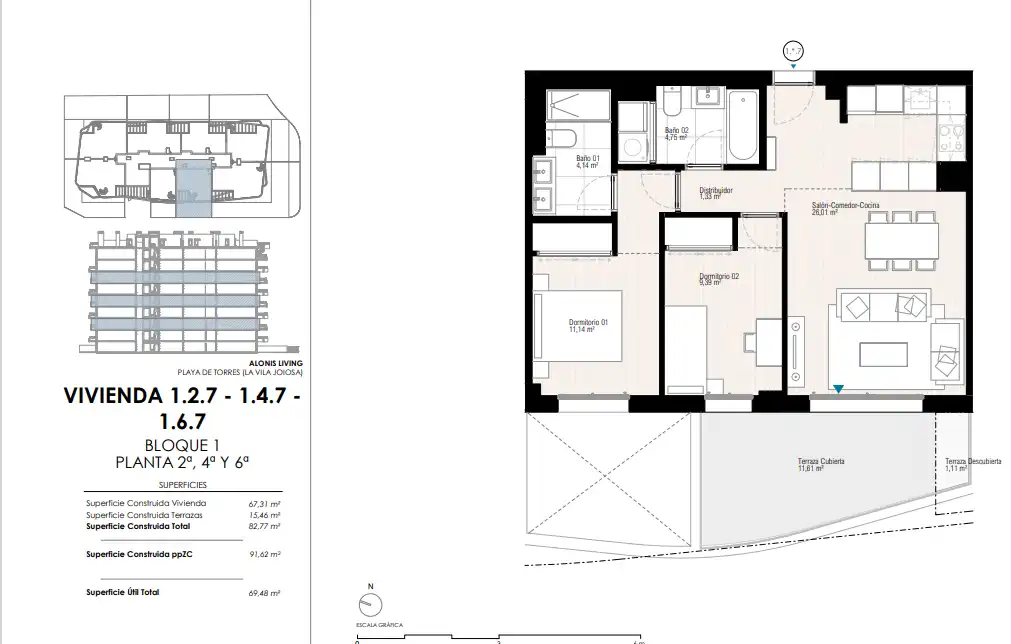 Appartement compact avec piscine à vendre à Platja de Torres, imagen 17