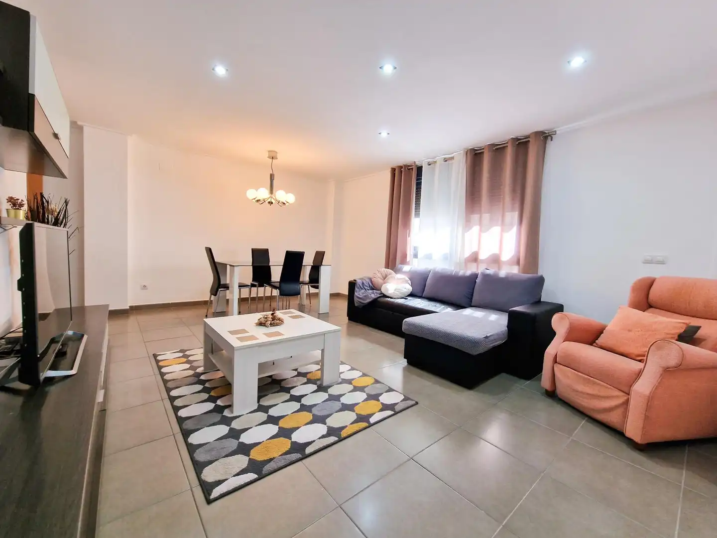 Sala de estar de Piso en venta en Elche / Elx con Aire acondicionado, Calefacción y Jardín privado