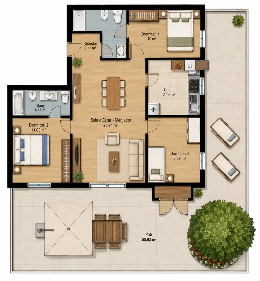 Rez-de-chaussée avec piscine à vendre à Carrer de les Ones, imagen 27