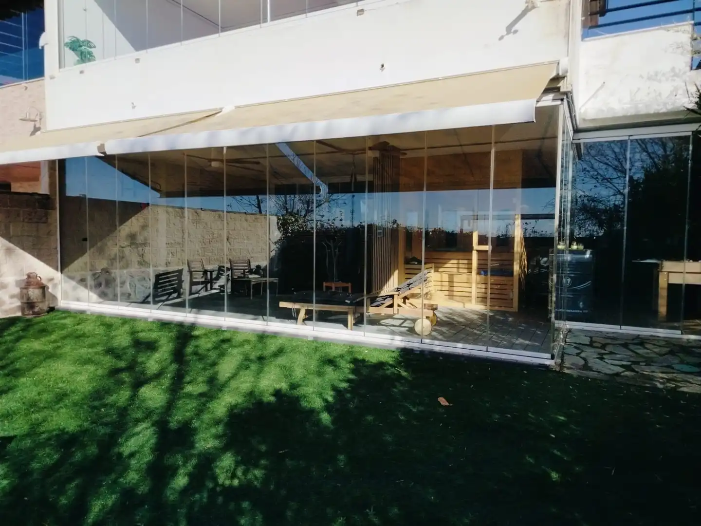 Terraza de Casa adosada en venta en Moraleja de Enmedio con Aire acondicionado, Calefacción y Jardín privado