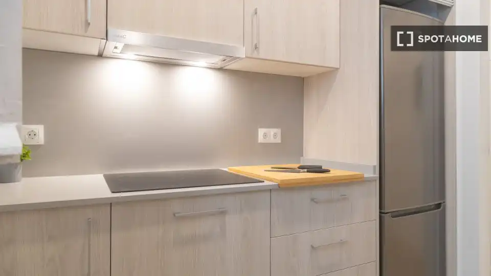 Kitchen of Flat for rent in Madrid  with Air Conditioner, Heating and Furnished