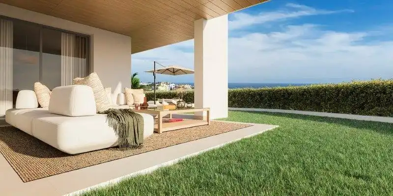Terrace of Flat for sale in Manilva  with Air Conditioner, Heating and Private garden