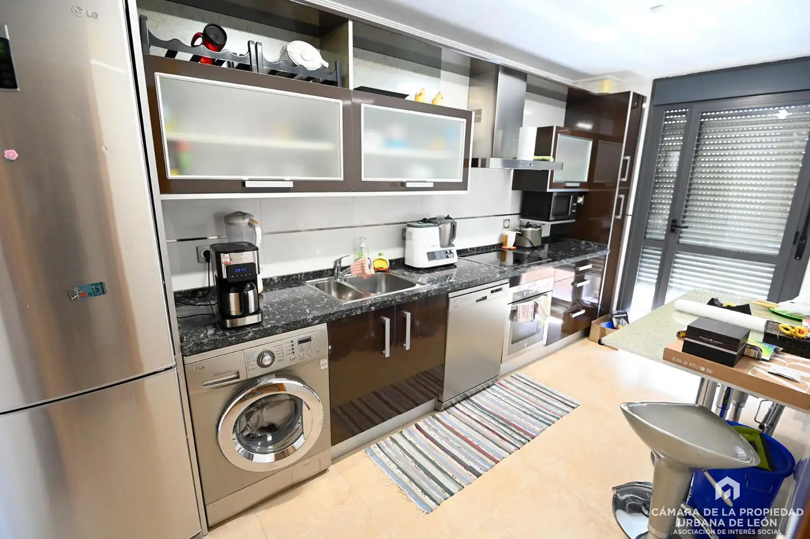Cocina de Piso de alquiler en León Capital  con Calefacción, Terraza y Amueblado