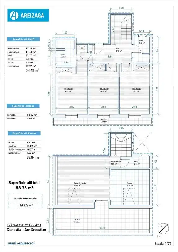 Piso con terraza en venta en Calle Arrasate, imagen 45