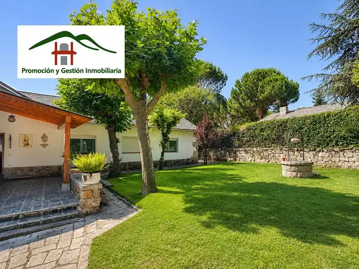 Garden of Houses for rent in Hoyo de Manzanares  with Private garden, Swimming Pool and Furnished