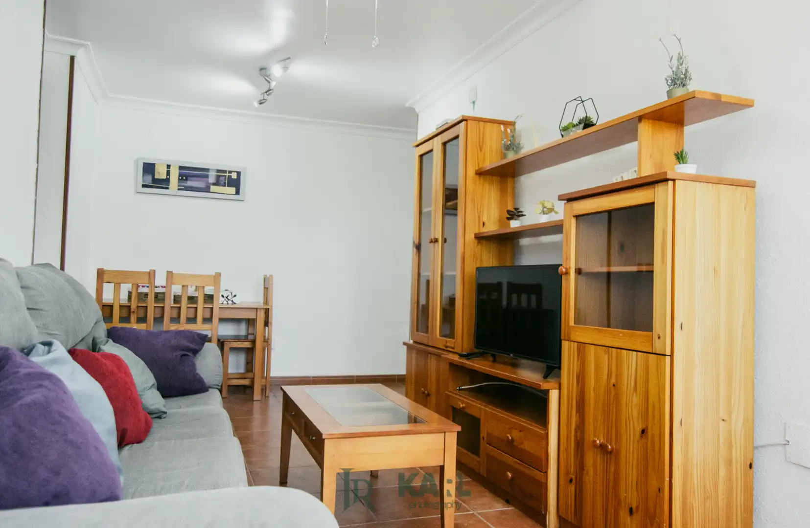 Living room of Flat for rent in Málaga  with Air Conditioner, Heating and Furnished
