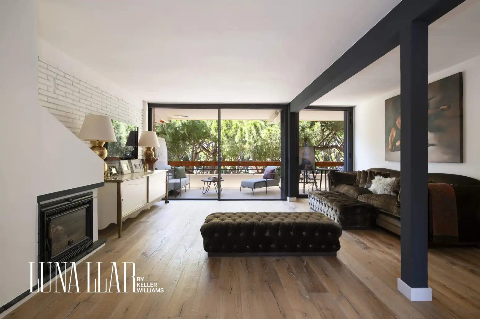 Wohnzimmer von Dachboden zum Verkauf in Gavà mit Heizung, Parkett und Terrasse