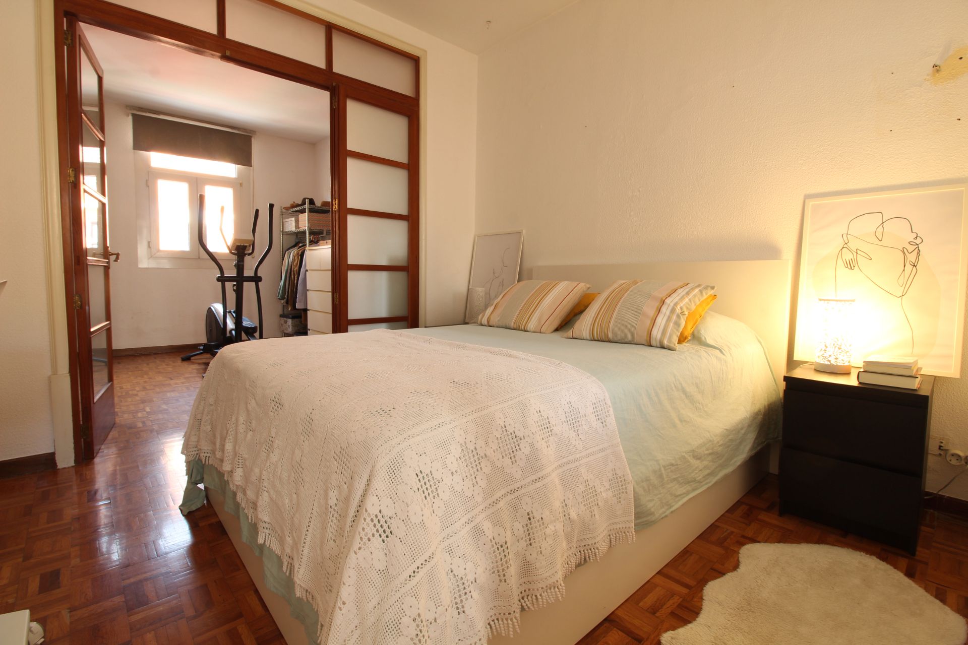 Bedroom of Flat for sale in  Palma de Mallorca  with Air Conditioner and Balcony