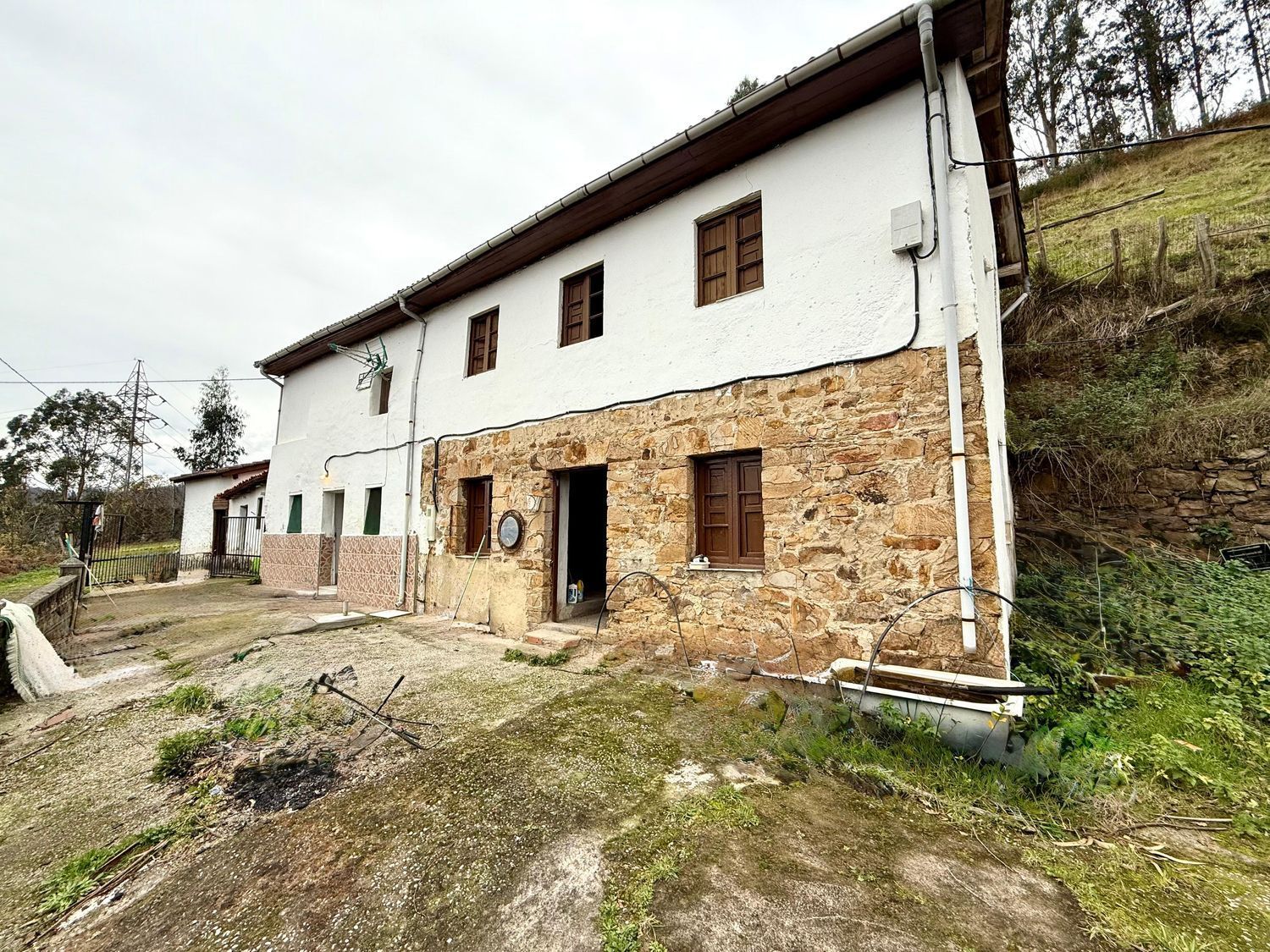 Exterior view of House or chalet for sale in Mieres (Asturias)  with Terrace, Storage room and Swimming Pool