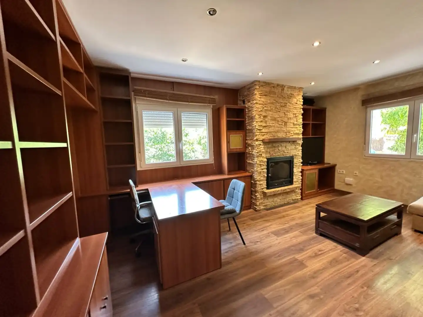 Sala d'estar de Casa o xalet de lloguer en Molina de Segura amb Aire condicionat, Jardí privat i Terrassa