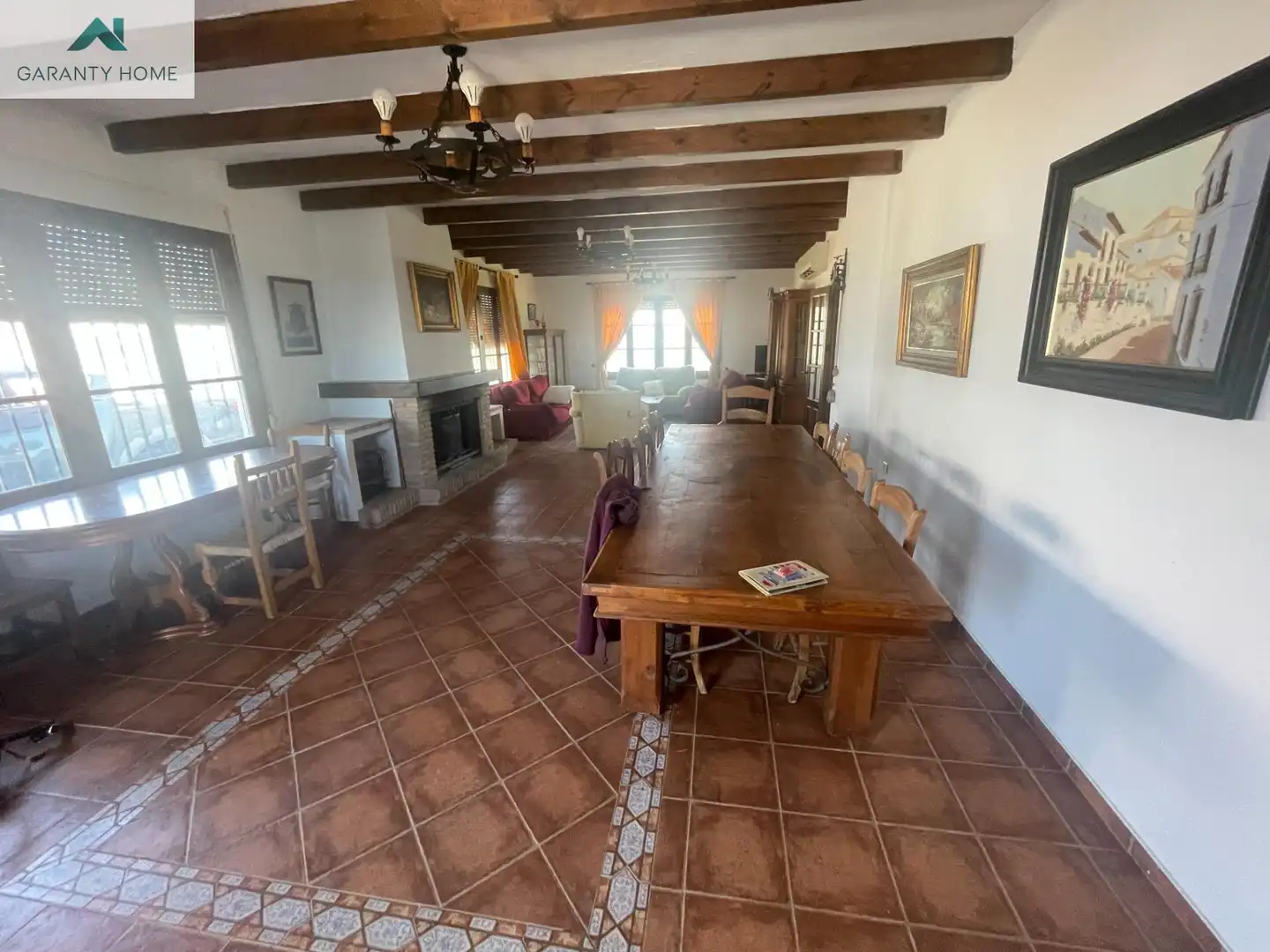 Menjador de Finca rústica en venda en Colmenar amb Aire condicionat, Jardí privat i Terrassa
