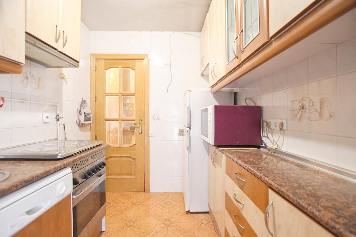 Kitchen of Flat for sale in  Madrid Capital  with Air Conditioner, Heating and Terrace