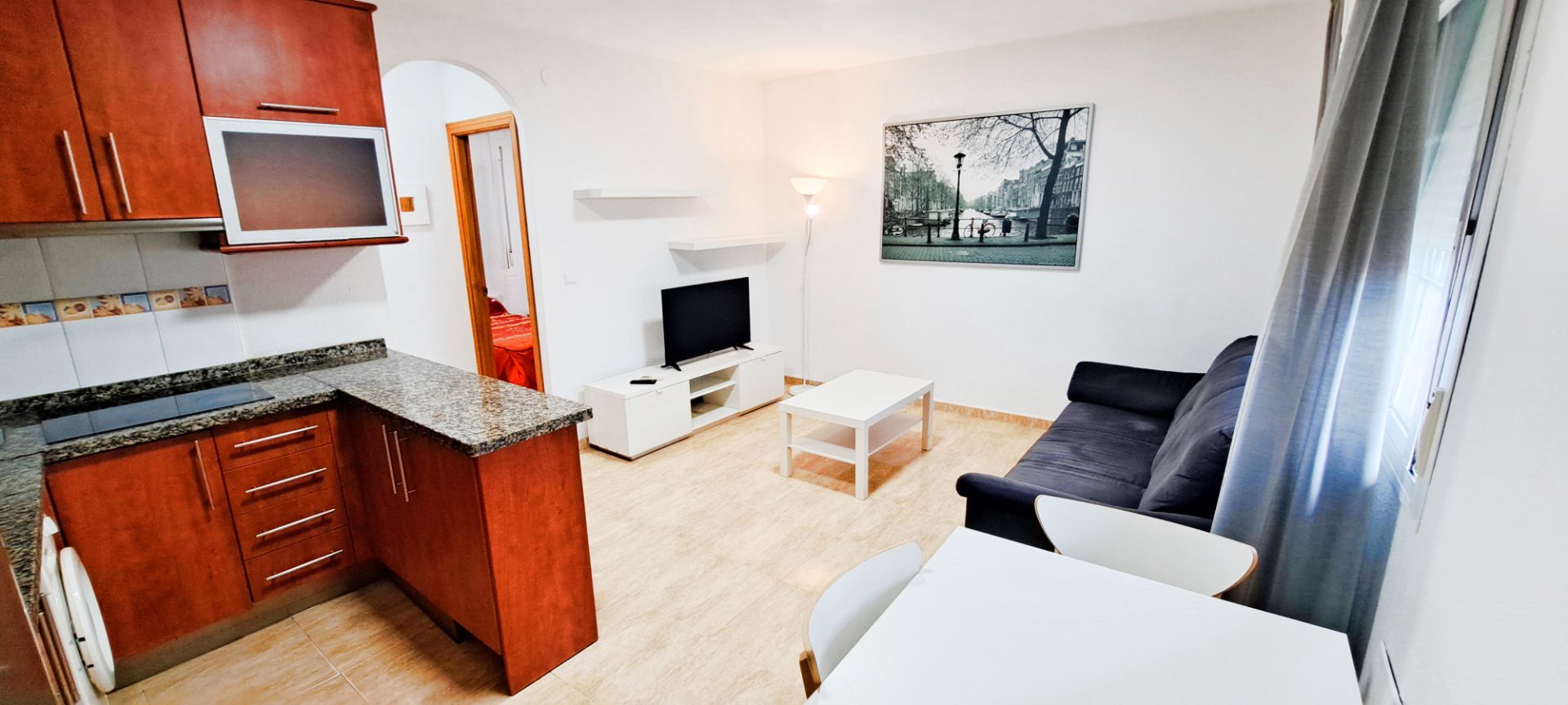 Living room of Flat for sale in Málaga Capital  with Air Conditioner, Terrace and Furnished