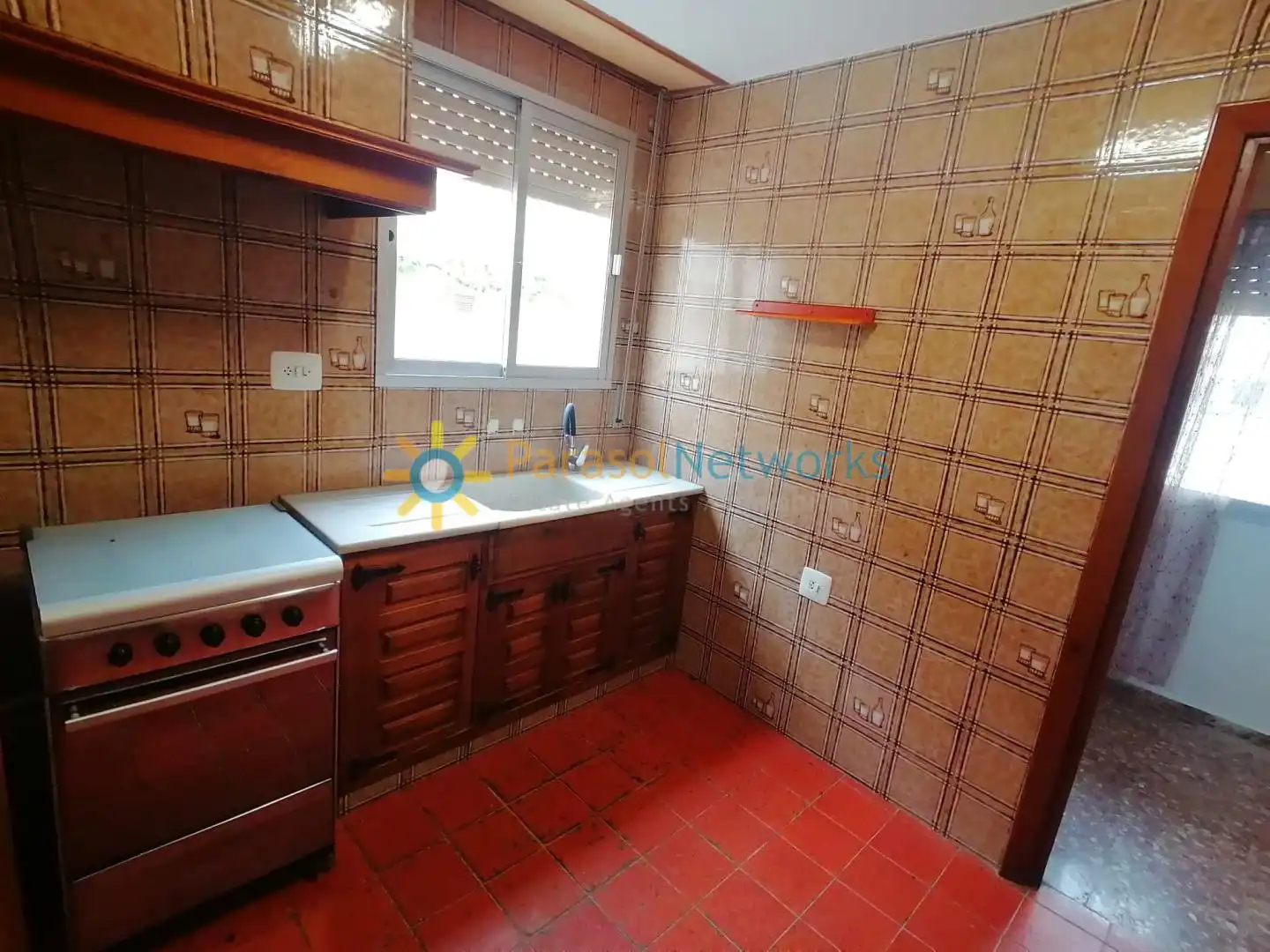 Cocina de Apartamento de alquiler en Oliva con Terraza y Horno