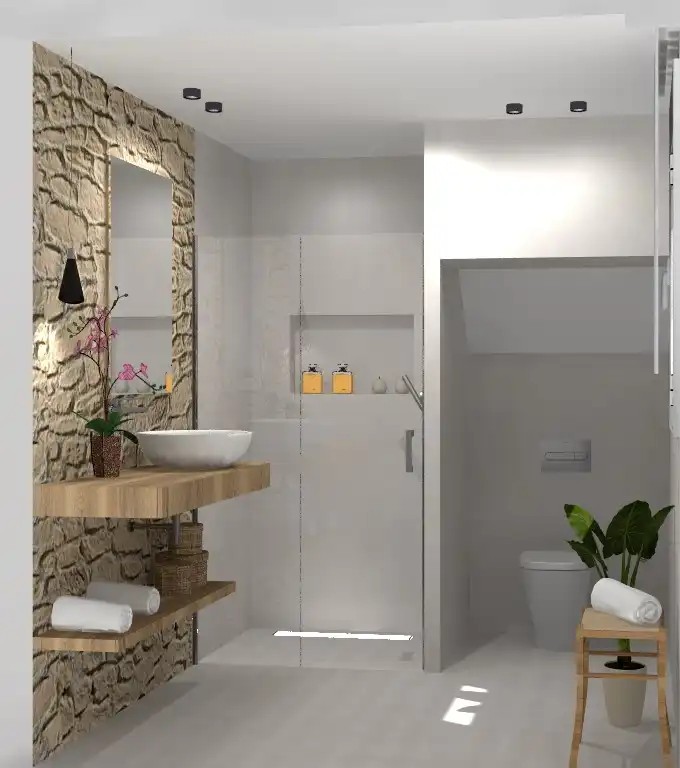 Baño de Casa o chalet en venta en Sant Cebrià de Vallalta con Aire acondicionado, Calefacción y Jardín privado