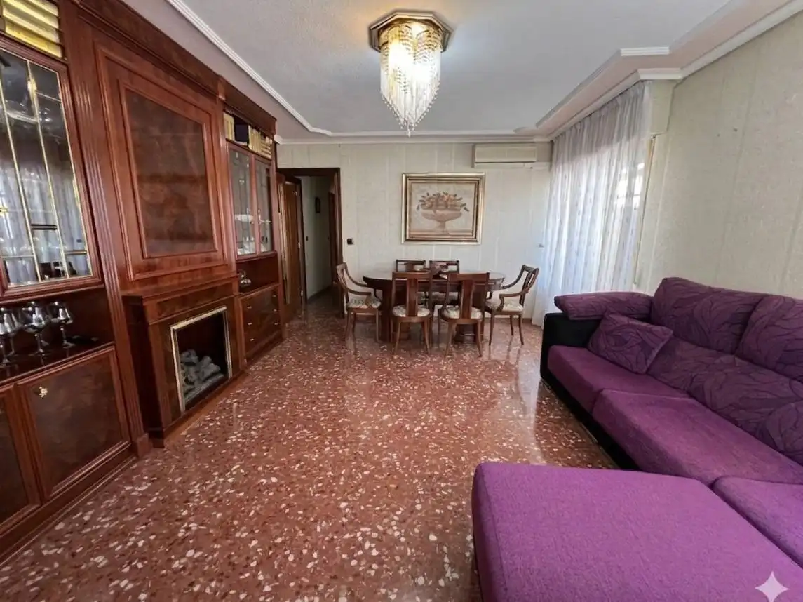 Living room of Flat for sale in San Vicente del Raspeig / Sant Vicent del Raspeig  with Air Conditioner, Terrace and Furnished