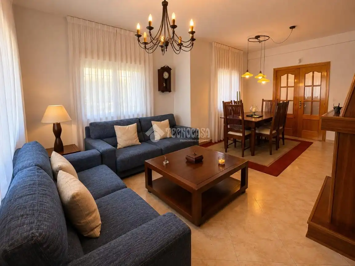 Sala de estar de Casa o chalet en venta en Carranque con Aire acondicionado, Parquet y Terraza