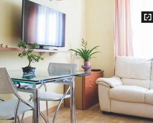 Living room of Flat to rent in  Madrid Capital  with Air Conditioner, Heating and Furnished