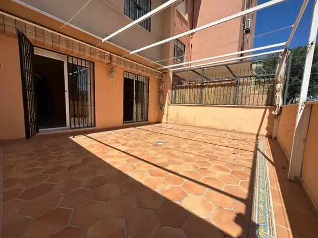 Terraza de Casa adosada en venta en Huelva con Aire acondicionado, Calefacción y Jardín privado