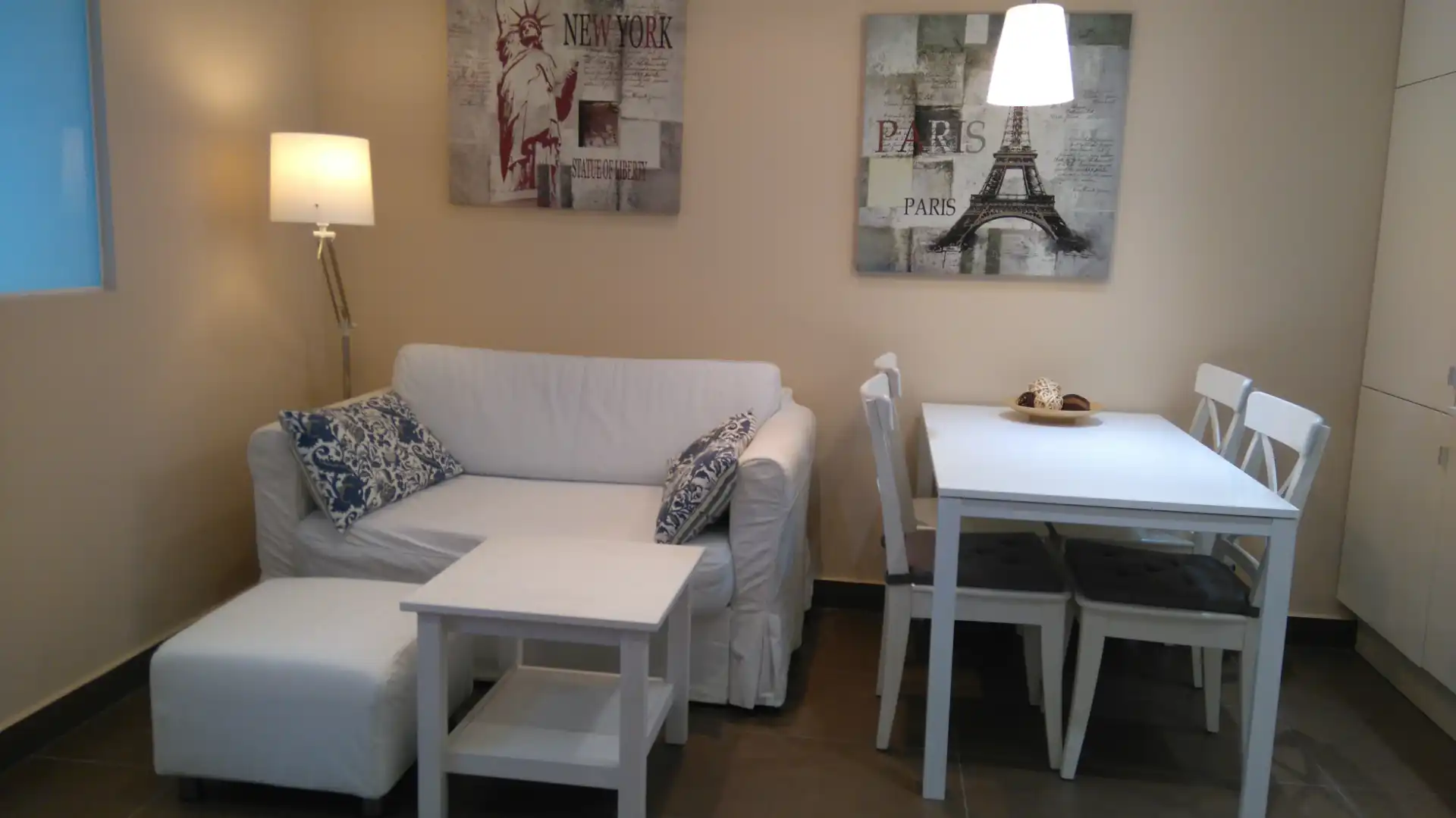 Sala d'estar de Apartament de lloguer en Barcelona amb Aire condicionat, Calefacció i Moblat