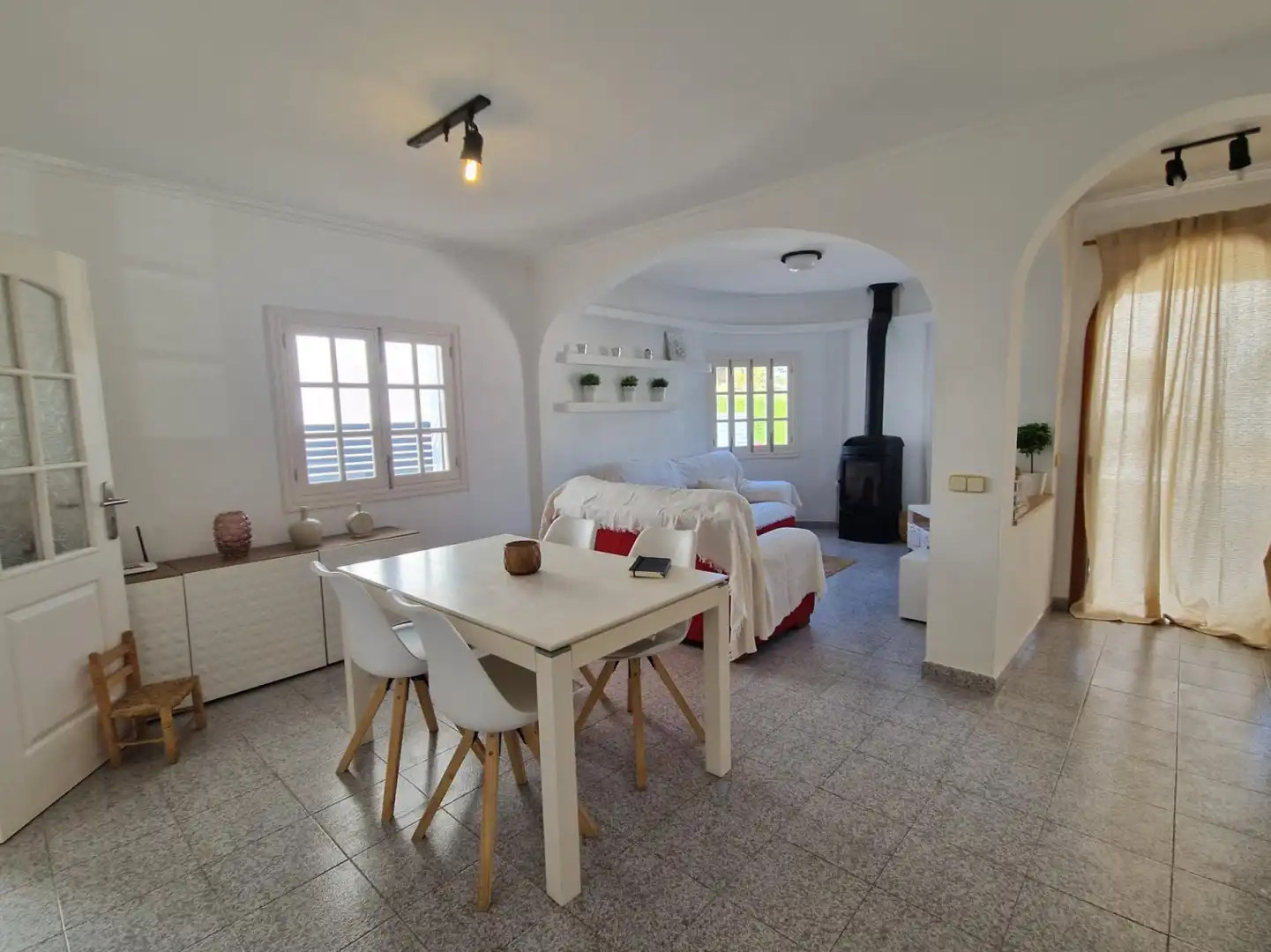 Living room of Houses for rent in Santa Margalida  with Air Conditioner, Heating and Furnished