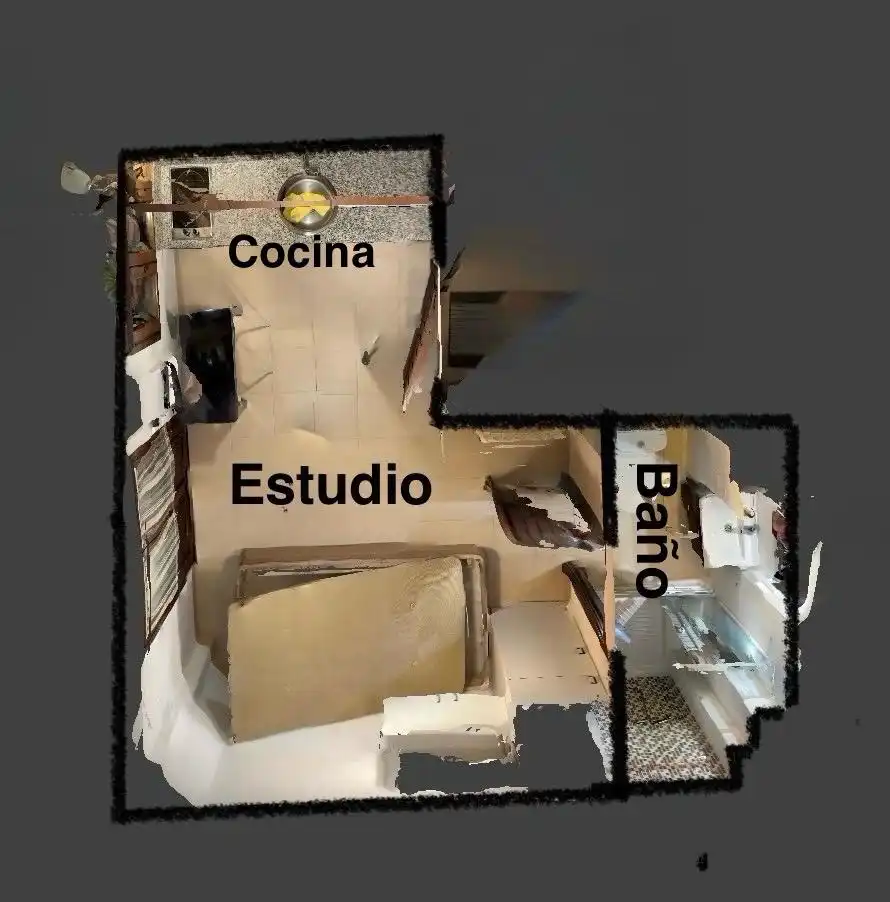 Kitchen of Study for rent in Granada  with Air Conditioner, Heating and Furnished