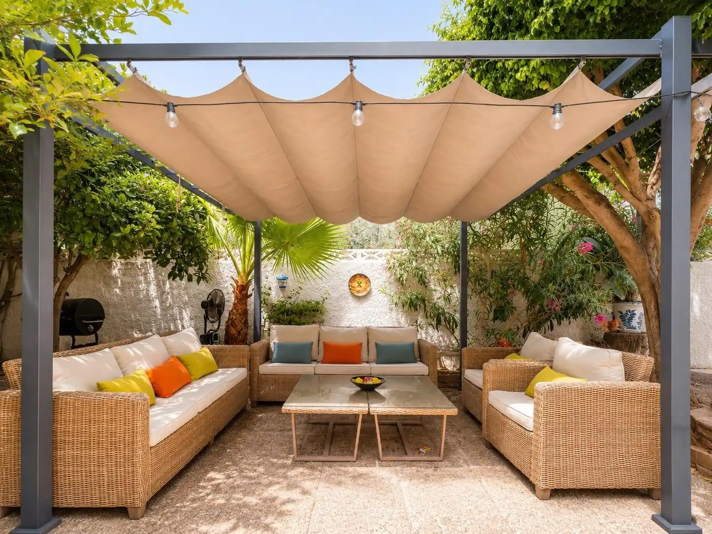 Terrassa de Casa o xalet en venda en Roquetas de Mar amb Aire condicionat, Calefacció i Jardí privat