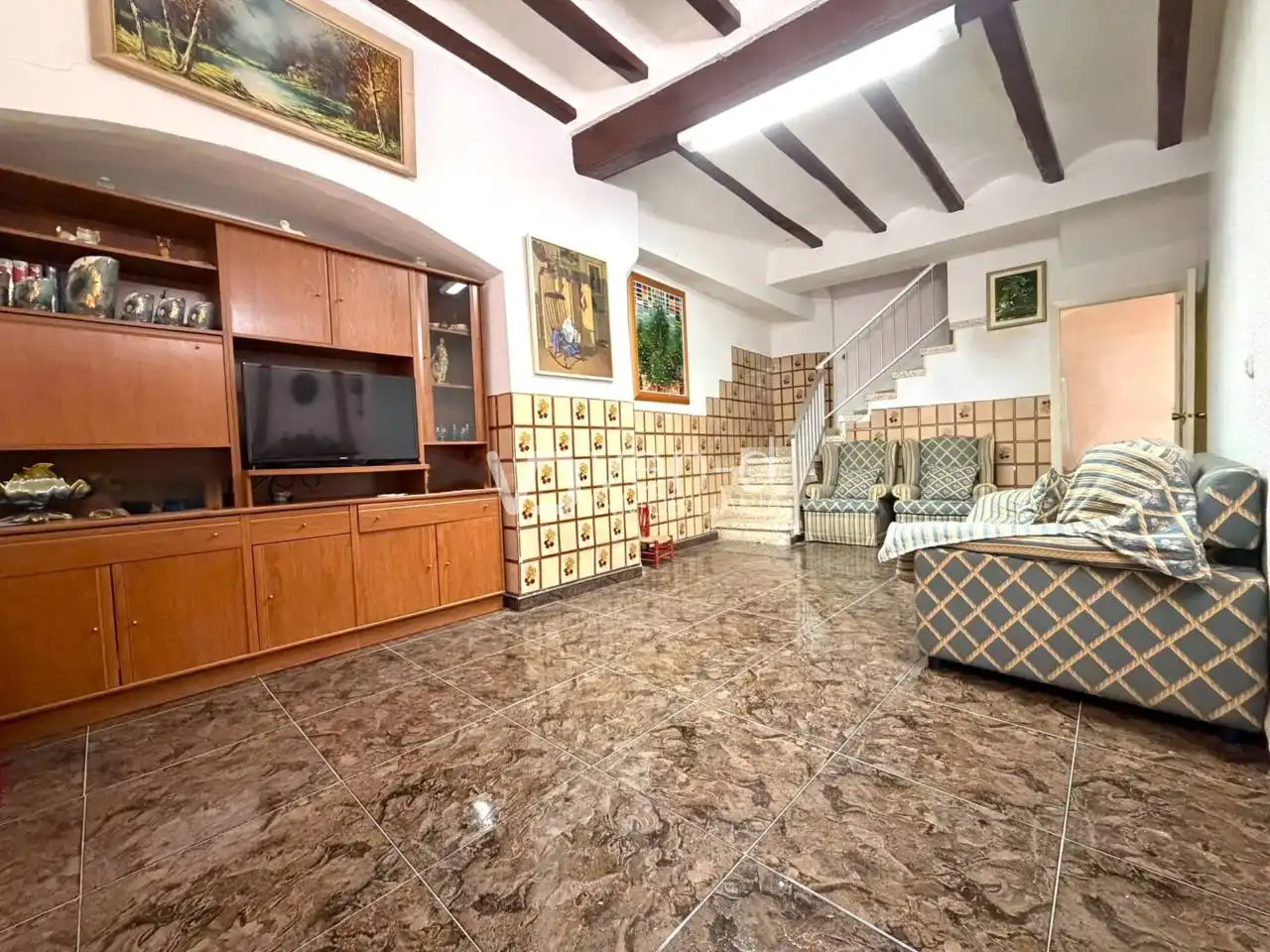 Sala de estar de Casa o chalet en venta en Enguera con Calefacción