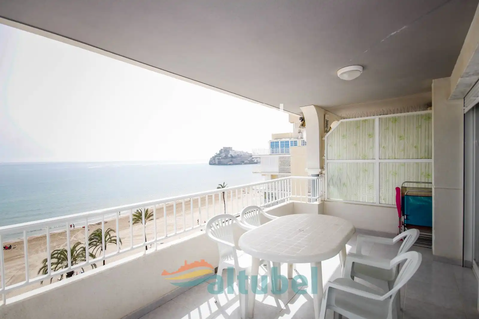 Terraza de Apartamento en venta en Peñíscola / Peníscola con Terraza, Piscina y Amueblado