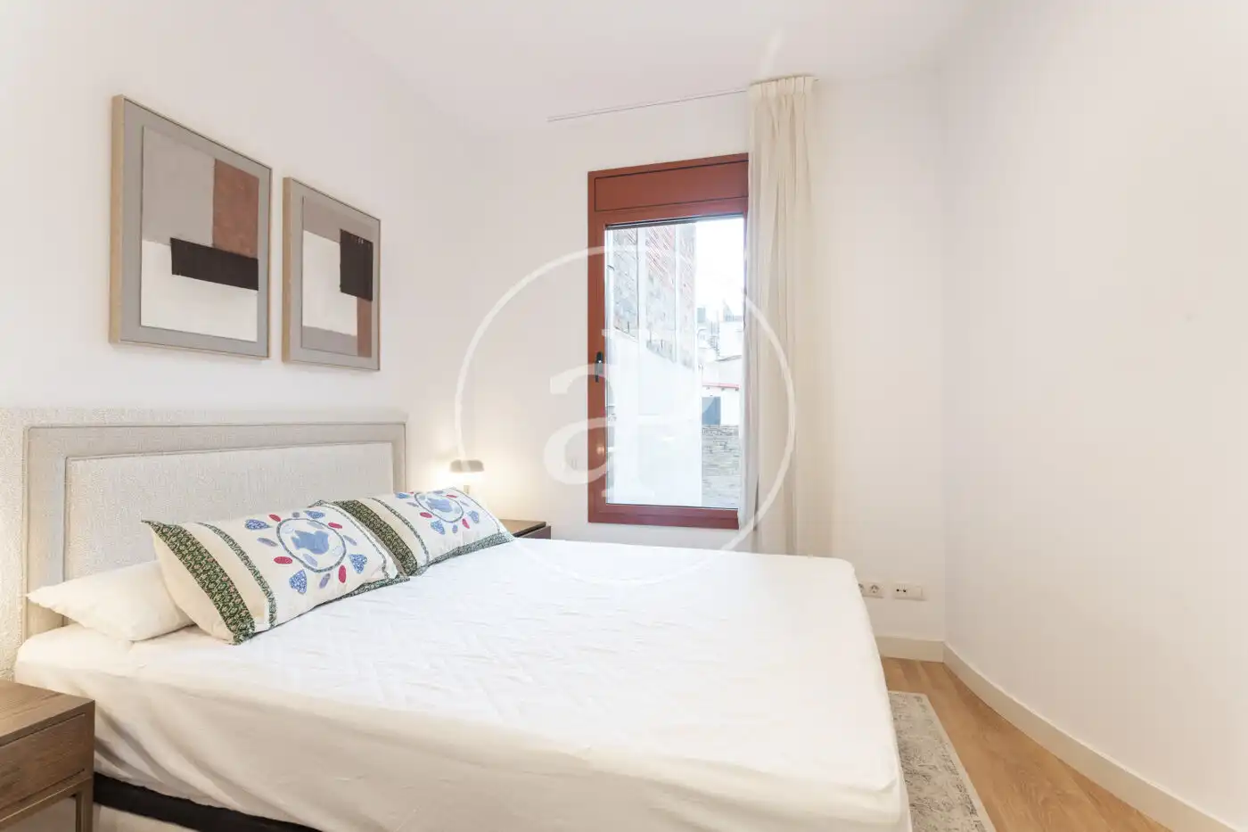 Schlafzimmer von Wohnung zur Miete in Barcelona mit Klimaanlage, Heizung und Möbliert